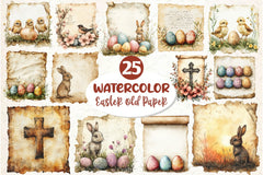 Easter Old Paper Clipart Bundle - CraftNest - Digital Crafting and Art