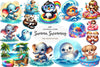 Summer Swimming Clipart Bundle
