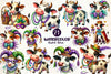Mardi Gras Cow Clipart Bundle
