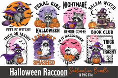 Vintage Halloween Raccoon Clipart Bundle - CraftNest - Digital Crafting and Art