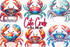 Cute Crab Clipart Bundle