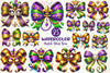 Mardi Gras Bow Clipart Bundle
