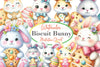 Easter Biscuit Bunny Clipart Bundle