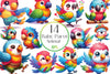 Baby Parot Clipart Bundle