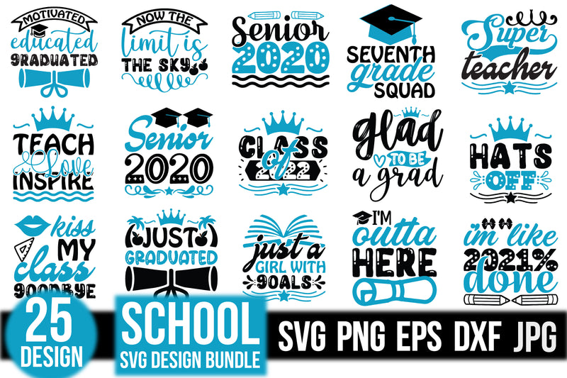 School SVG Bundle 8 - CraftNest - Digital Crafting and Art