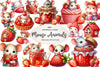 Minnie Animals Mouse Strawberry Clipart Bundle
