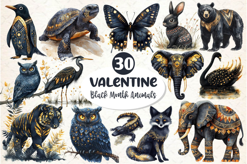 Black History Month Animals Clipart Bundle 2 - CraftNest - Digital Crafting and Art