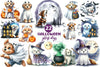 Halloween Ghost Dogs Clipart Bundle