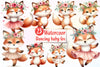 Dancing Baby Fox Clipart Bundle