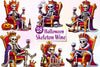 Halloween Skeleton Wine Clipart Bundle