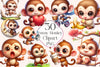 Funny Monkey Clipart Bundle 1