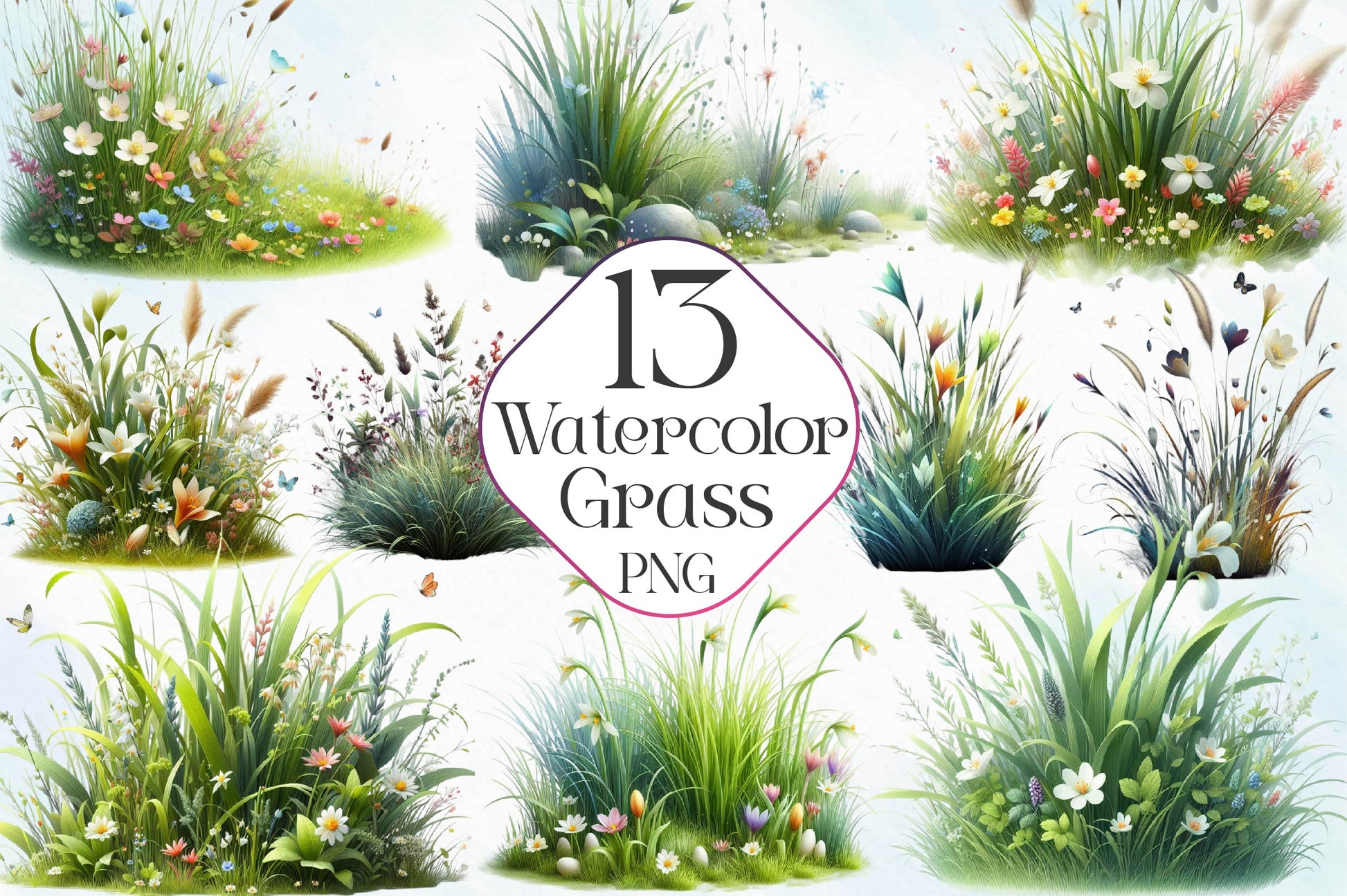 Grass Clipart Bundle - CraftNest - Digital Crafting and Art