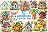 Easter Bird House Clipart Bundle 12
