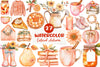 Peach Colored Autumn Clipart Bundle 1