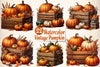 Vintage Pumpkin Clipart Bundle