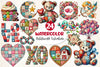 Patchwork Valentines Day Clipart Bundle 3