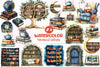 Whimsical Library Clipart Bundle
