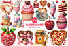 Valentines Day Food Clipart Bundle