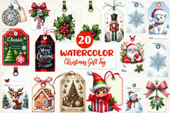 Christmas Gift Tag Clipart Bundle - CraftNest - Digital Crafting and Art