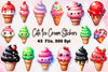 Cute Ice Cream Stickers