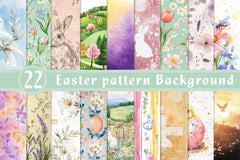Easter Pattern Background Clipart Bundle - CraftNest - Digital Crafting and Art