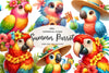 Summer Parrot Clipart Bundle 1