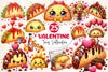 Valentine Tacos Clipart Bundle 4