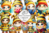 Bee Gnomes Clipart Bundle