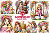 Easter Girls Clipart Bundle