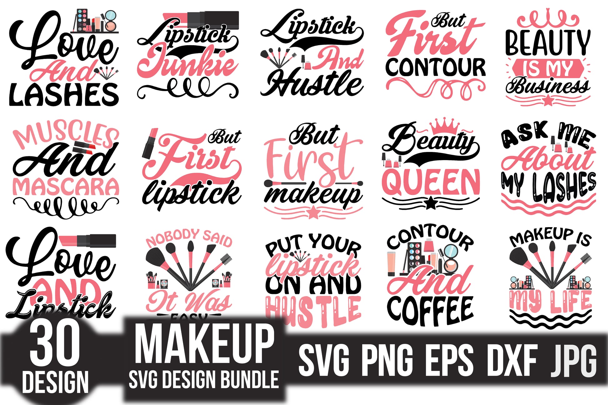 Lipstick SVG Bundle - CraftNest - Digital Crafting and Art