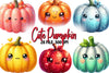 Halloween Cute Pumpkin Clipart Bundle
