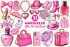 Glitter Pink Girl Clipart Bundle 2