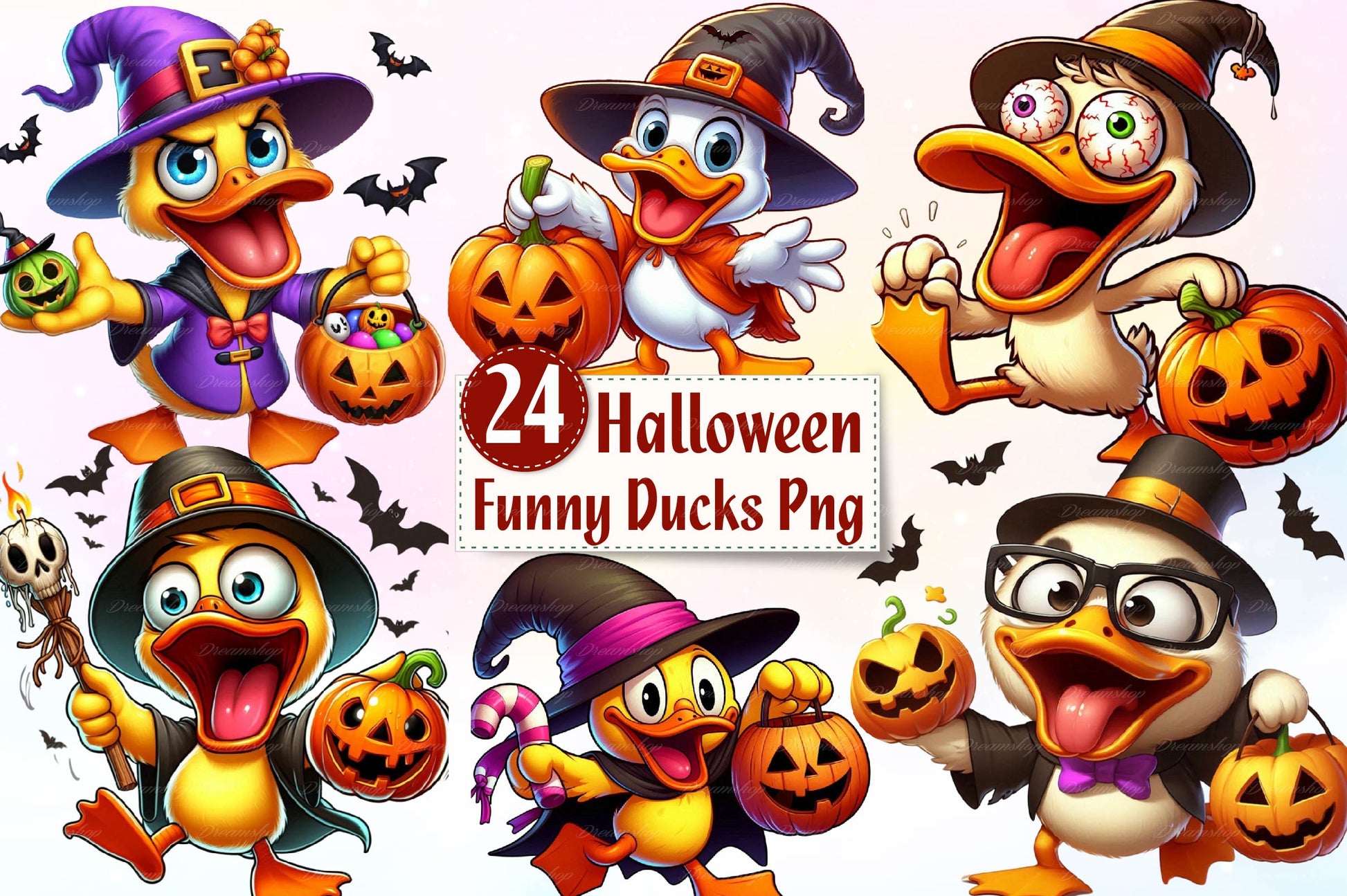 Halloween Halloween Ducks Clipart Bundle - CraftNest - Digital Crafting and Art