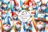 Gnomes In Hawaii Clipart Bundle