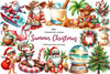 Summer Christmas Clipart Bundle