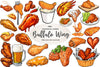 Buffalo Wing Clipart Bundle