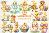 Quirky Easter Chick Clipart Bundle