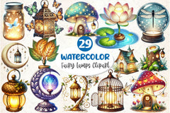 Fairy Lamps Clipart Bundle - CraftNest - Digital Crafting and Art