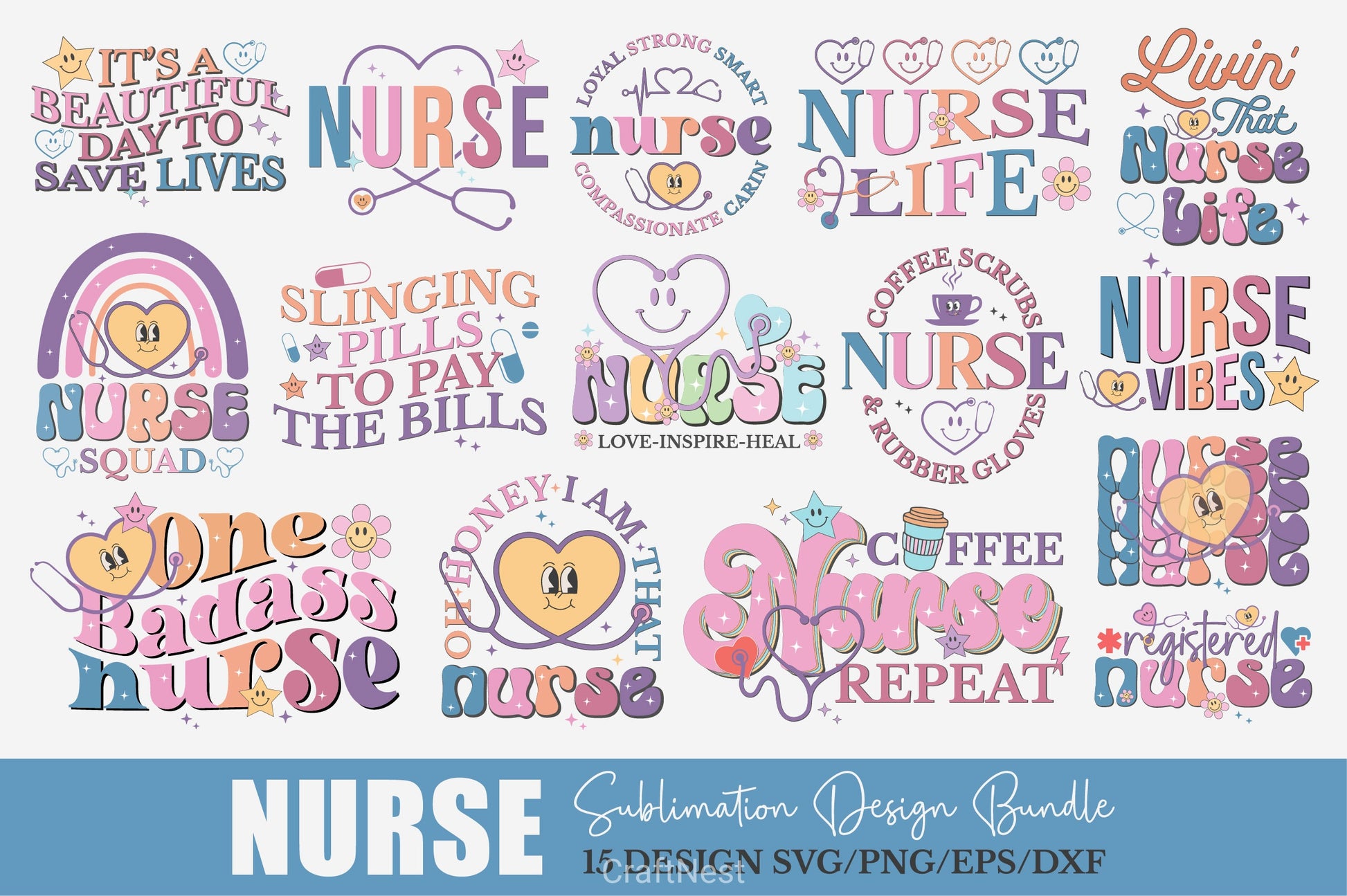 Nurse Design SVG Bundle - CraftNest - Digital Crafting and Art