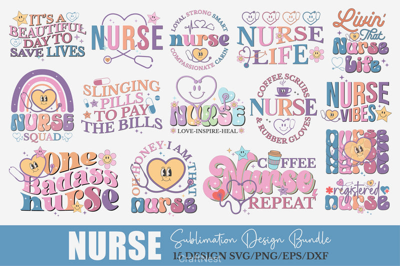 Nurse Design SVG Bundle - CraftNest - Digital Crafting and Art