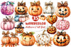 Fall Halloween Pumpkins Clipart Bundle 2