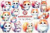Cute Cat Clipart Bundle 3