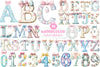 Easter Pastel Alphabet Clipart Bundle