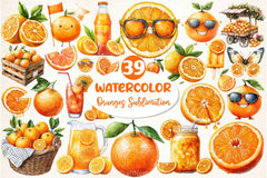 Oranges Clipart Bundle 2 - CraftNest - Digital Crafting and Art