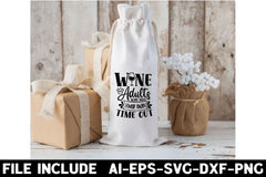Wine Bag SVG Bundle - CraftNest - Digital Crafting and Art