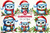 Christmas Owl Clipart Bundle 2