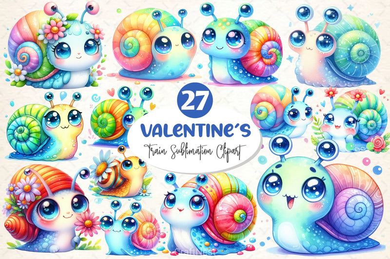 Cute Snail Clipart Bundle 3 - CraftNest - Digital Crafting and Art