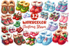Christmas Slipper Clipart Bundle