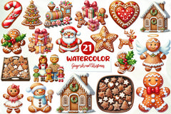 Christmas Gingerbread Clipart Bundle - CraftNest - Digital Crafting and Art