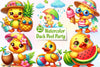 Duck In Pool Party Clipart Bundle
